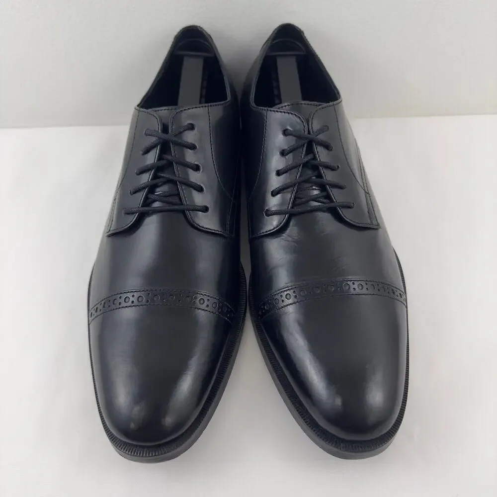 NWOB‎ Cole Haan Preston Grand Cap black leather Oxford M-9